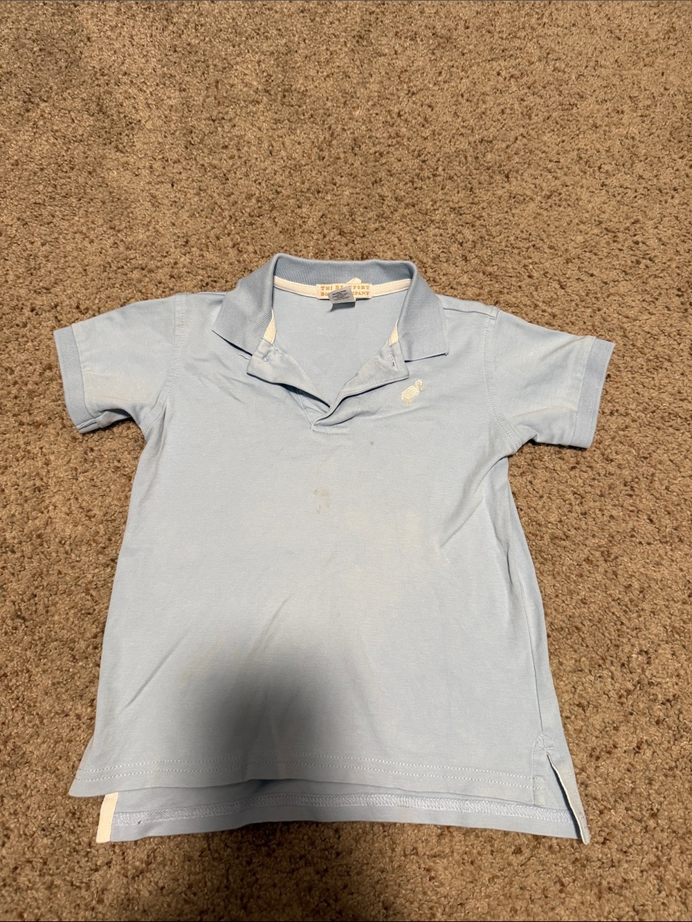 TBBC The Beaufort Bonnet Company Light Blue Boys Polo 4T